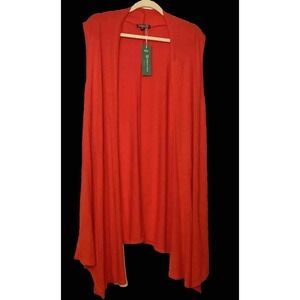 NEW w/tags Urban Coco Jersey Drape Vest Red